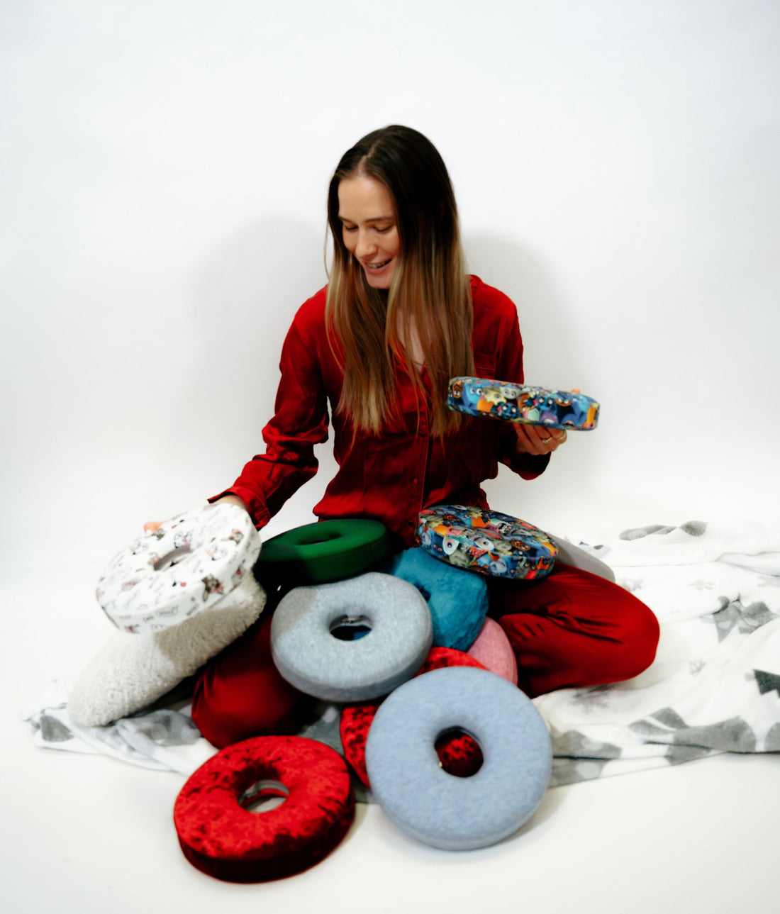 Vzglavnik pla:Fi z različnimi prevlekami